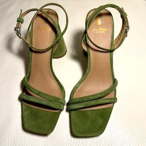 Sam Edelman Kia Heels in Dried Thyme Suede – Size 9.5M – in Box